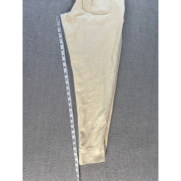Faherty Legend Jogger Pant Small Embroidered Cream Oatmeal Lounge Athleisure - Picture 9 of 9